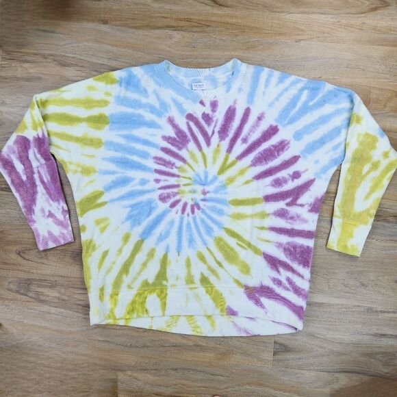 🔺️True Craft Tie Dye Swirl Hi-Low Long Sleeve Sweatshirt XLarge - Picture 1 of 12